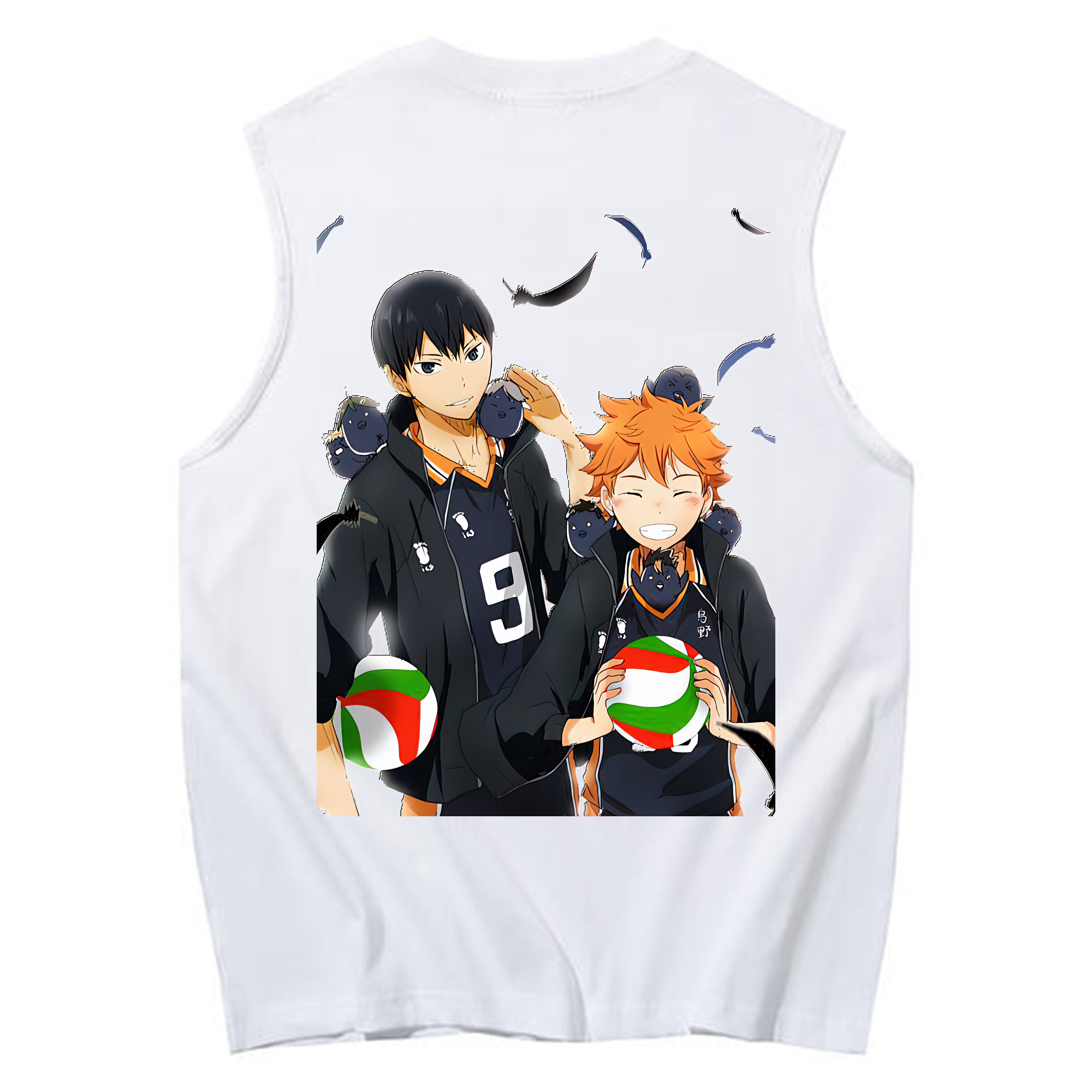 （画像用） ハイキュー!! Haikyu!! コットン100％タンクトップ（背面プリント）