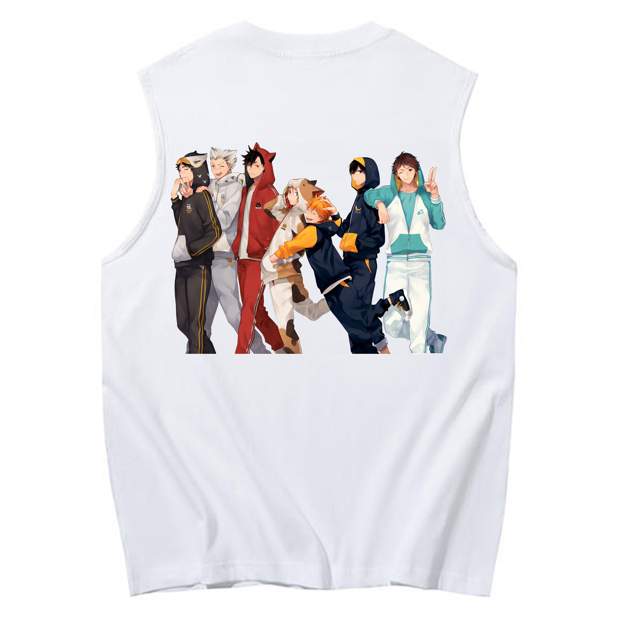 （画像用） ハイキュー!! Haikyu!! コットン100％タンクトップ（背面プリント）