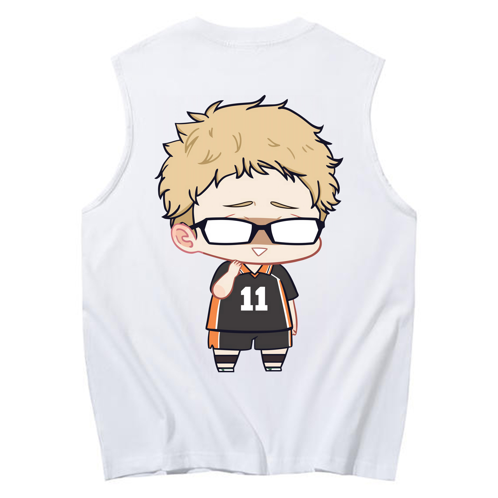 （画像用） ハイキュー!! Haikyu!! コットン100％タンクトップ（背面プリント）