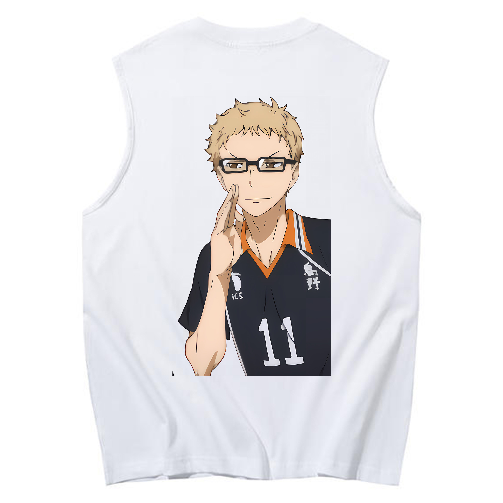 （画像用） ハイキュー!! Haikyu!! コットン100％タンクトップ（背面プリント）