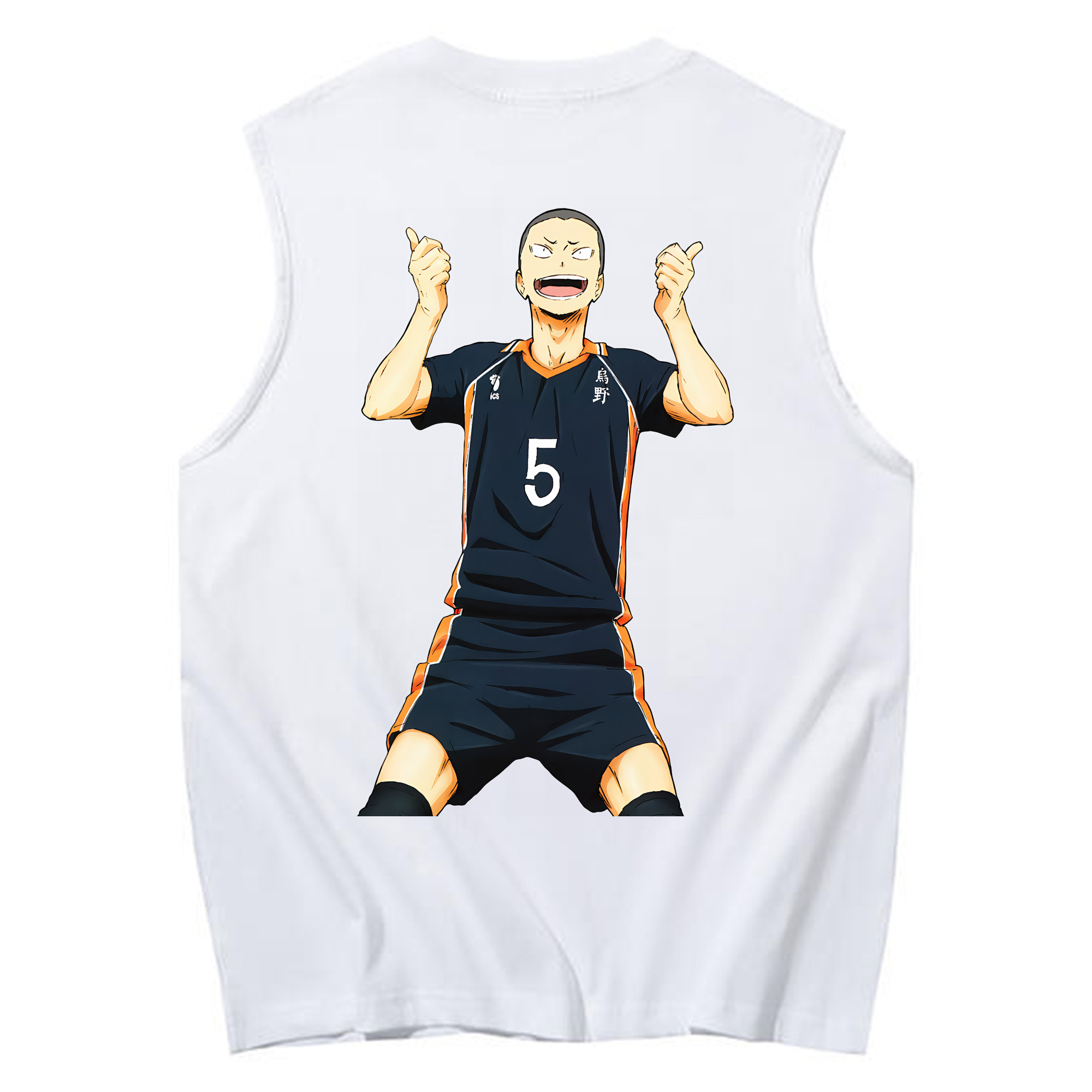 （画像用） ハイキュー!! Haikyu!! コットン100％タンクトップ（背面プリント）