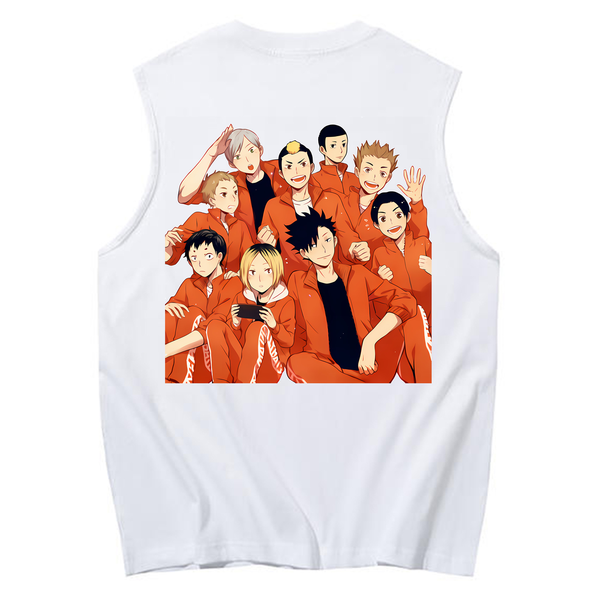 （画像用） ハイキュー!! Haikyu!! コットン100％タンクトップ（背面プリント）