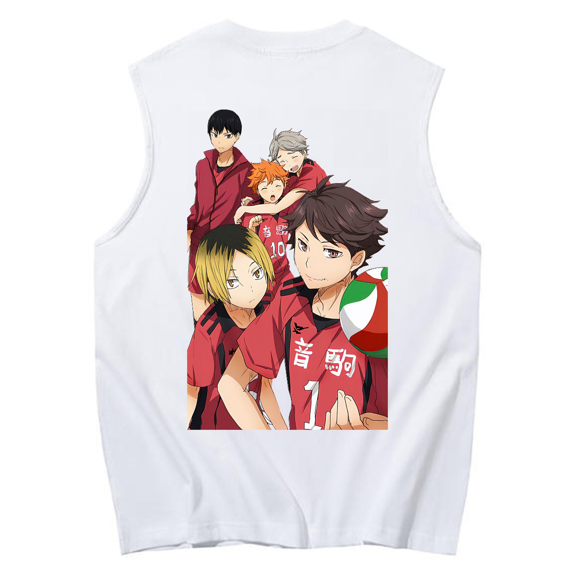 （画像用） ハイキュー!! Haikyu!! コットン100％タンクトップ（背面プリント）