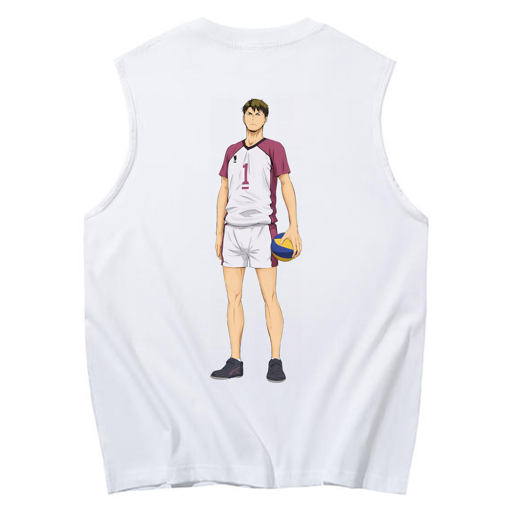 （画像用） ハイキュー!! Haikyu!! コットン100％タンクトップ（背面プリント）