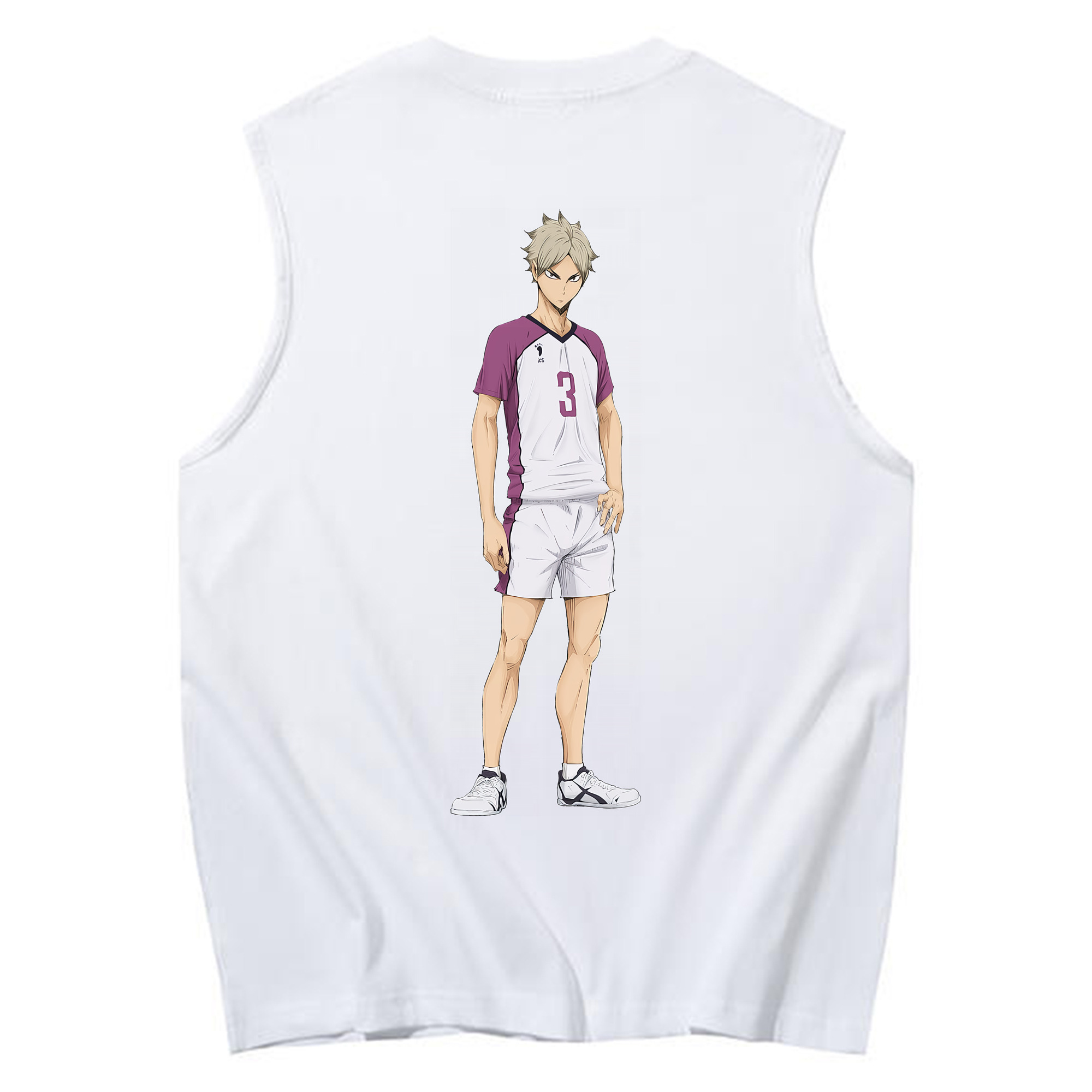 （画像用） ハイキュー!! Haikyu!! コットン100％タンクトップ（背面プリント）