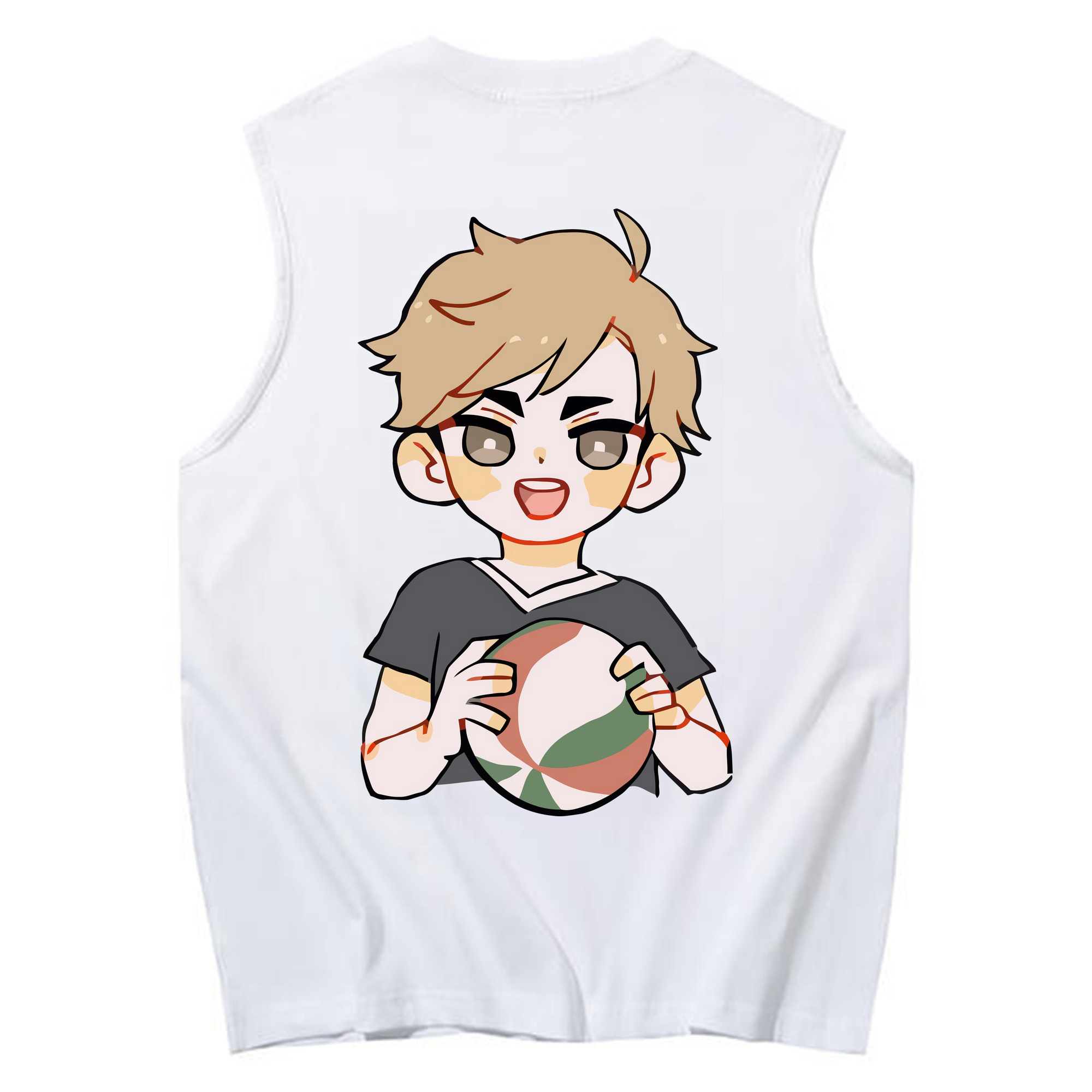 （画像用） ハイキュー!! Haikyu!! コットン100％タンクトップ（背面プリント）