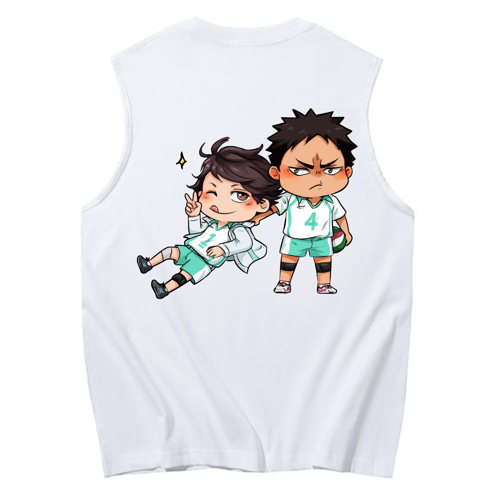 （画像用） ハイキュー!! Haikyu!! コットン100％タンクトップ（背面プリント）