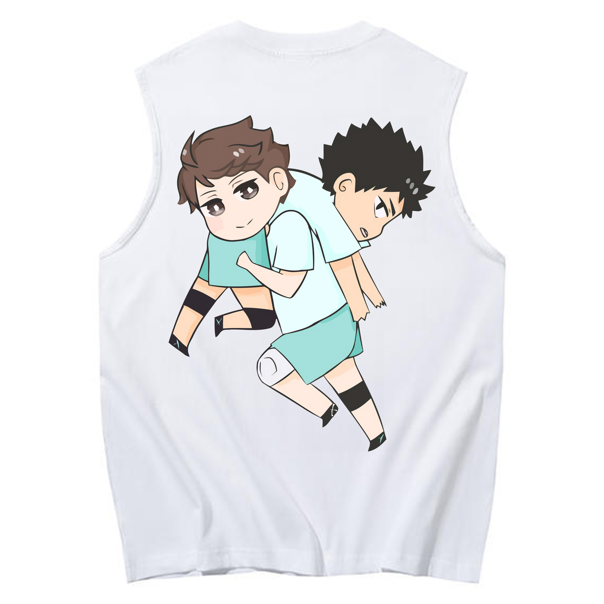 （画像用） ハイキュー!! Haikyu!! コットン100％タンクトップ（背面プリント）