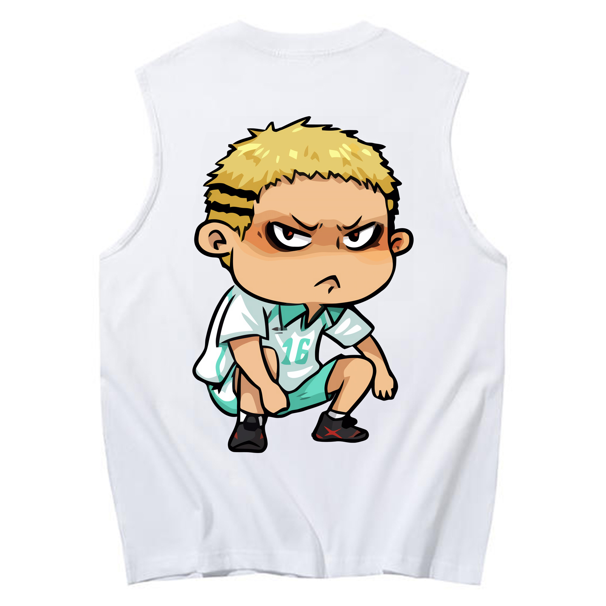 （画像用） ハイキュー!! Haikyu!! コットン100％タンクトップ（背面プリント）