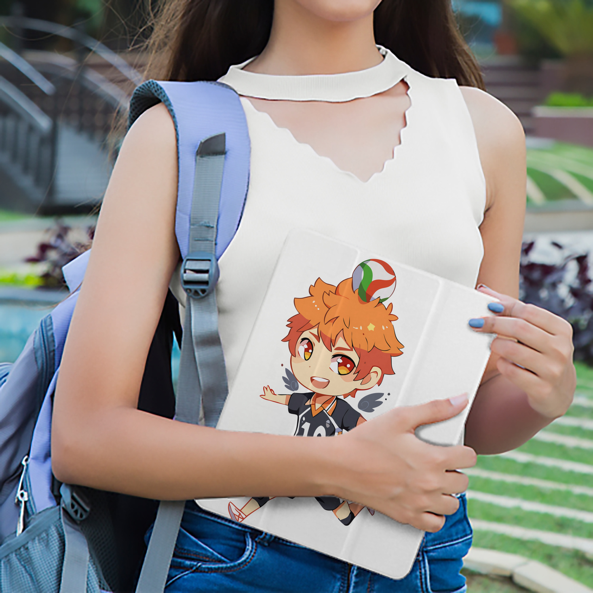 ハイキュー!! Haikyu!! IPad ケース ペン収納付き 三つ折りスタンド PUレザー×シリコン 対応機種9.5/10.5/10.9インチ
