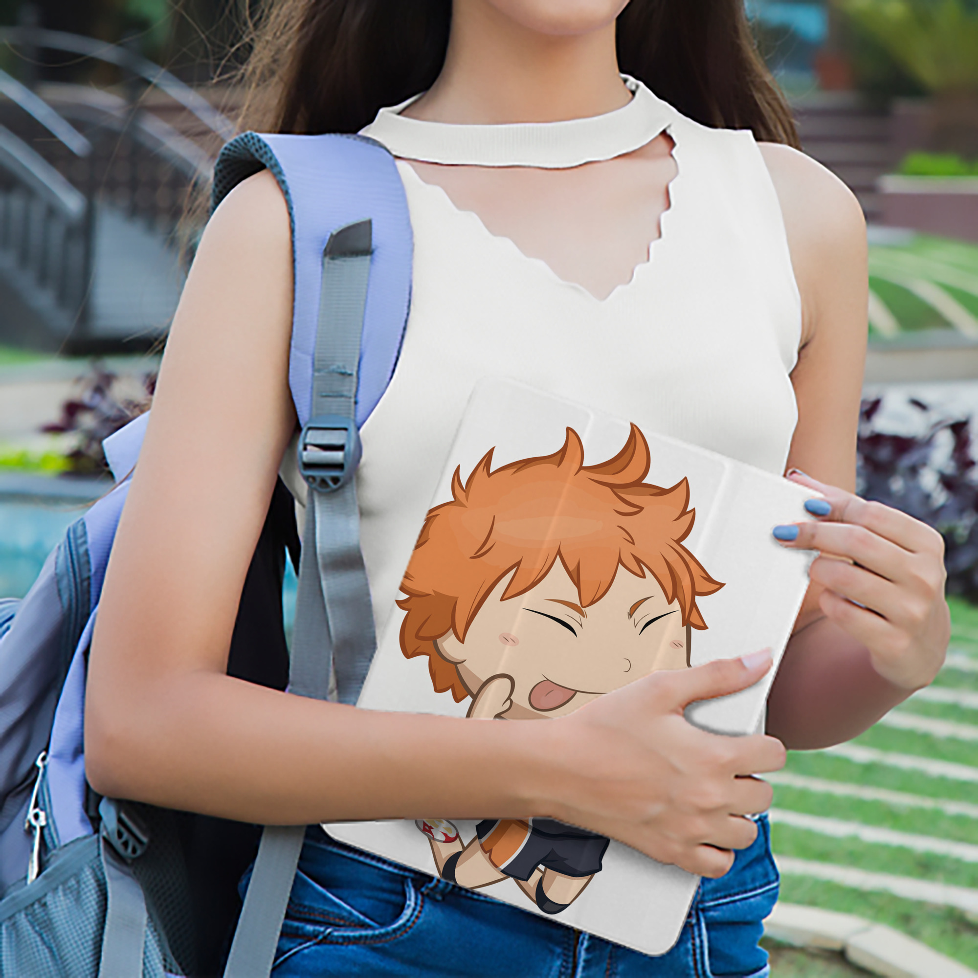 ハイキュー!! Haikyu!! IPad ケース ペン収納付き 三つ折りスタンド PUレザー×シリコン 対応機種9.5/10.5/10.9インチ