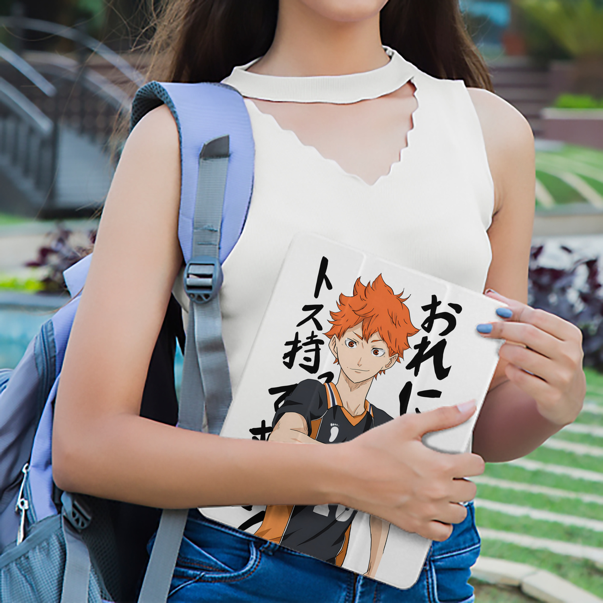 ハイキュー!! Haikyu!! IPad ケース ペン収納付き 三つ折りスタンド PUレザー×シリコン 対応機種9.5/10.5/10.9インチ