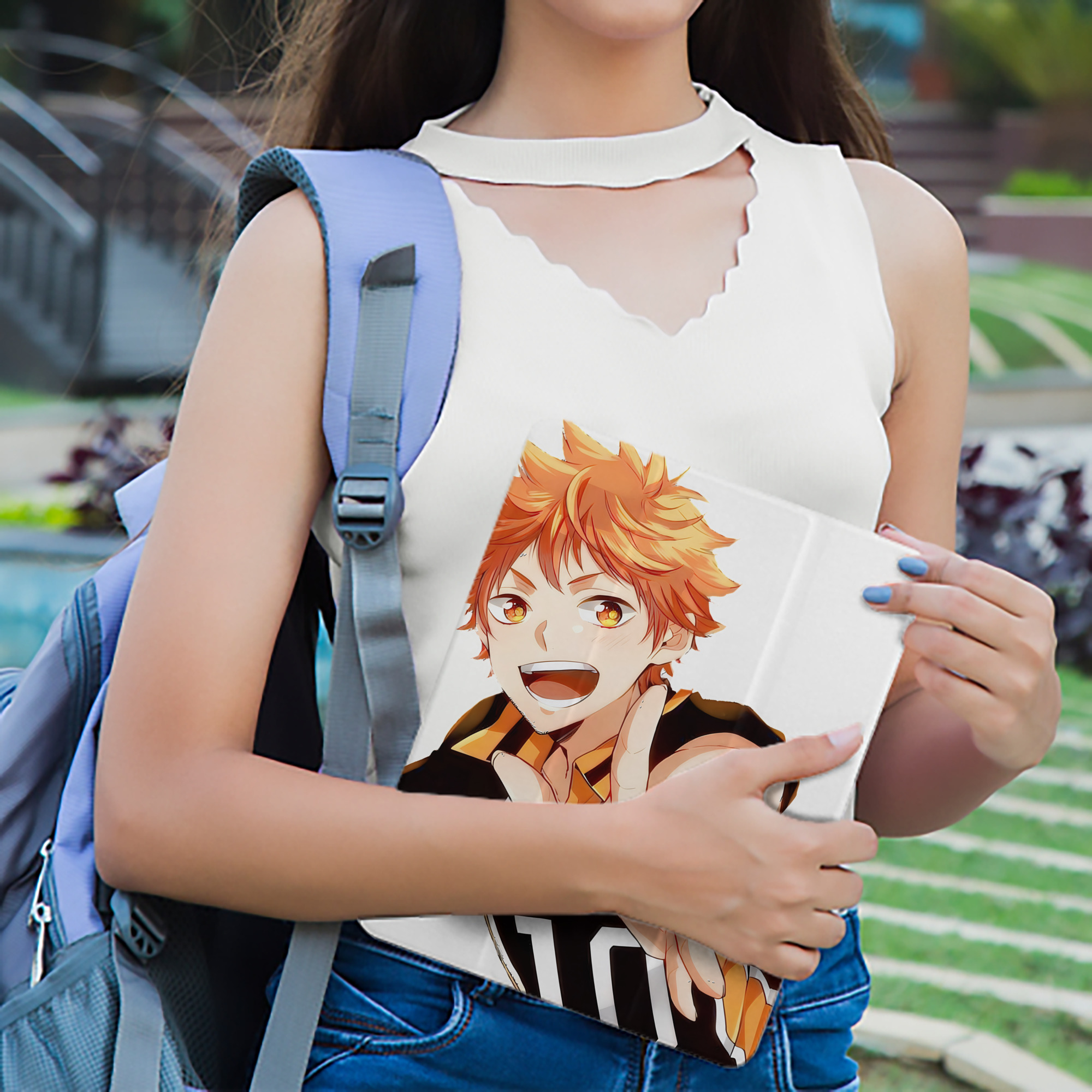ハイキュー!! Haikyu!! IPad ケース ペン収納付き 三つ折りスタンド PUレザー×シリコン 対応機種9.5/10.5/10.9インチ