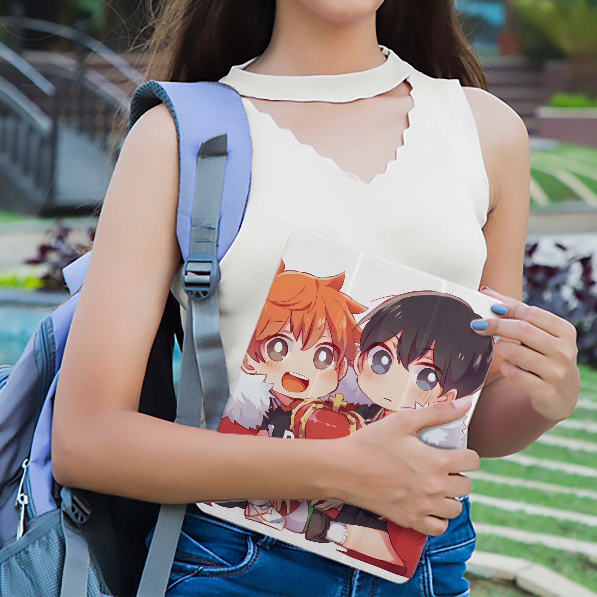 ハイキュー!! Haikyu!! IPad ケース ペン収納付き 三つ折りスタンド PUレザー×シリコン 対応機種9.5/10.5/10.9インチ