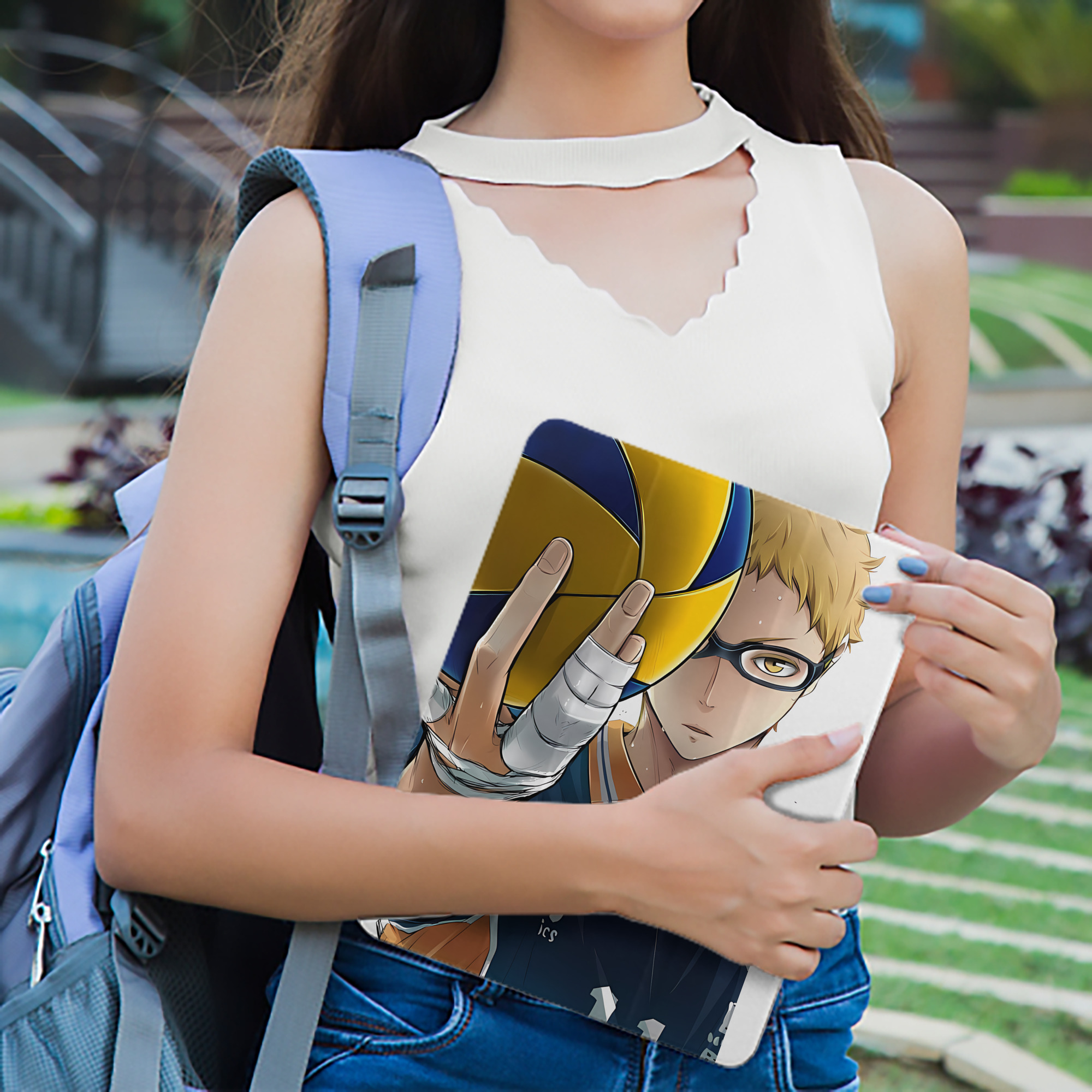 ハイキュー!! Haikyu!! IPad ケース ペン収納付き 三つ折りスタンド PUレザー×シリコン 対応機種9.5/10.5/10.9インチ