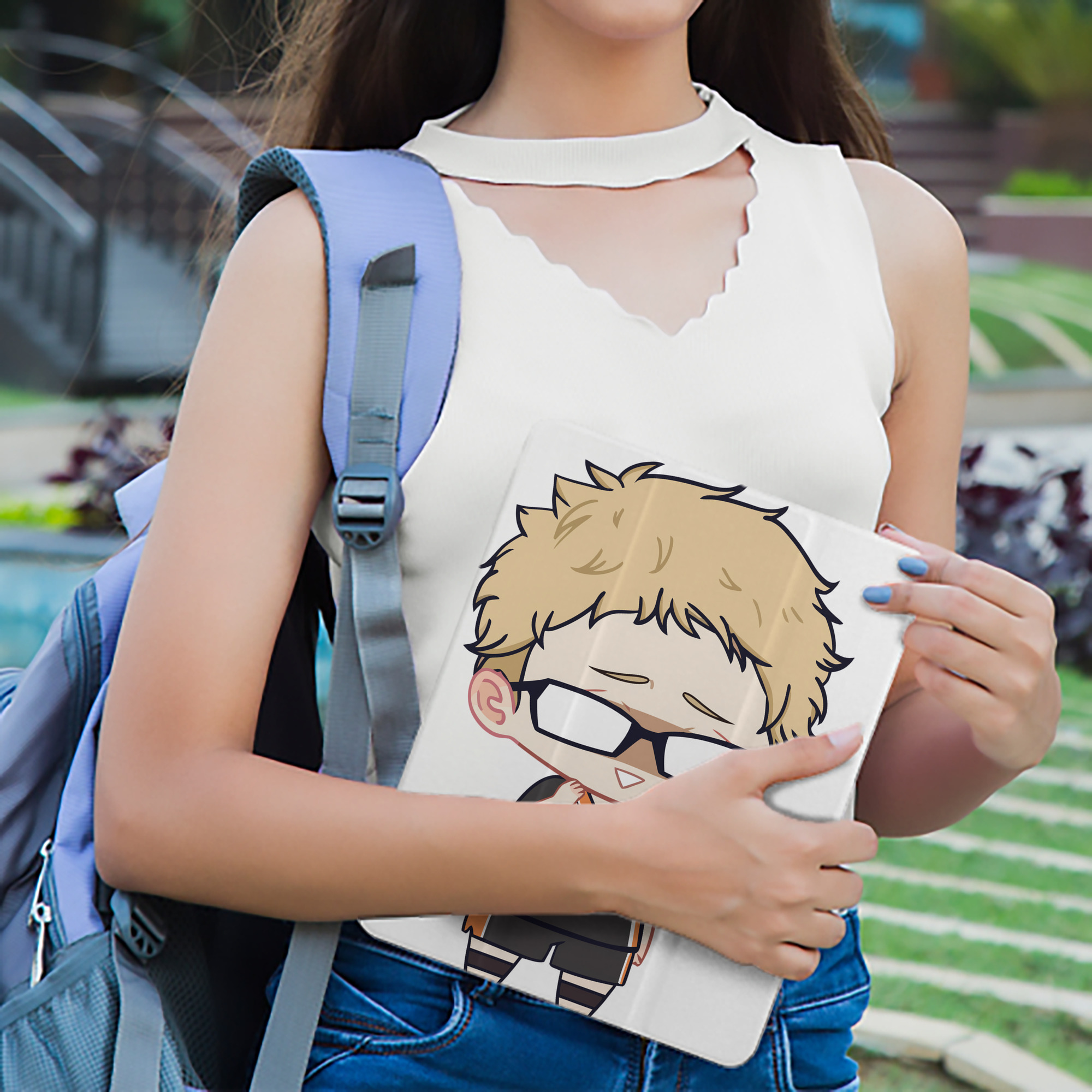 ハイキュー!! Haikyu!! IPad ケース ペン収納付き 三つ折りスタンド PUレザー×シリコン 対応機種9.5/10.5/10.9インチ