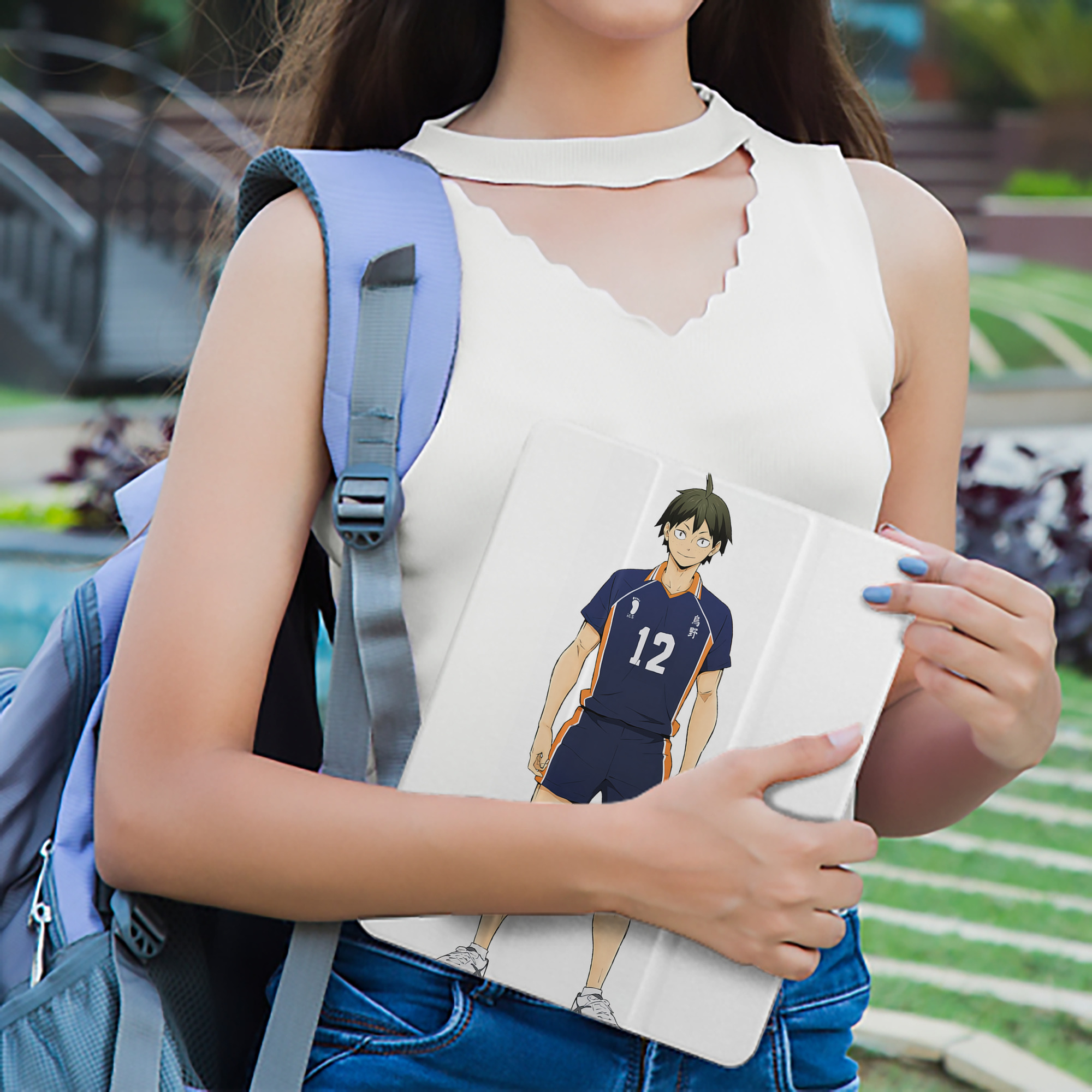 ハイキュー!! Haikyu!! IPad ケース ペン収納付き 三つ折りスタンド PUレザー×シリコン 対応機種9.5/10.5/10.9インチ