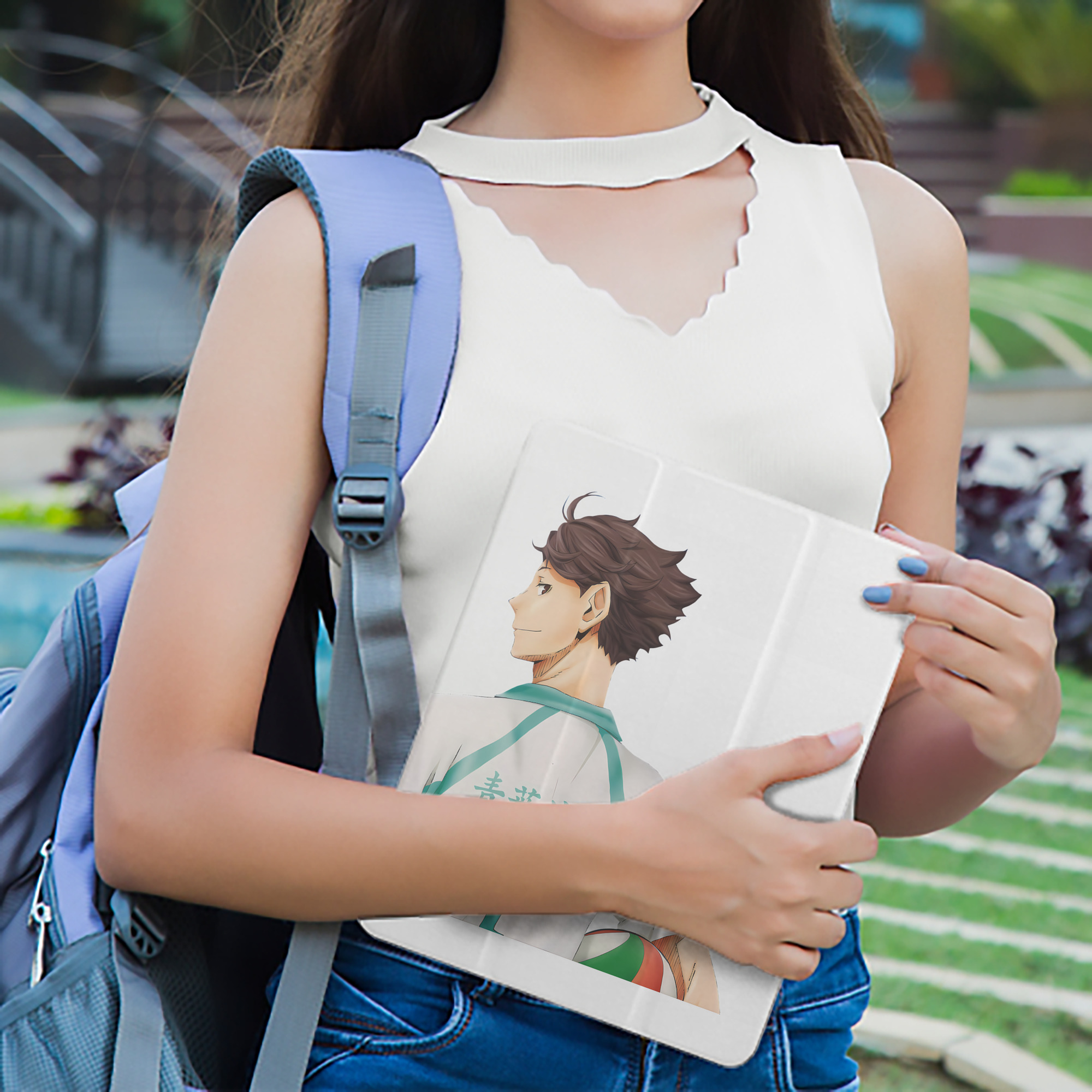 ハイキュー!! Haikyu!! IPad ケース ペン収納付き 三つ折りスタンド PUレザー×シリコン 対応機種9.5/10.5/10.9インチ