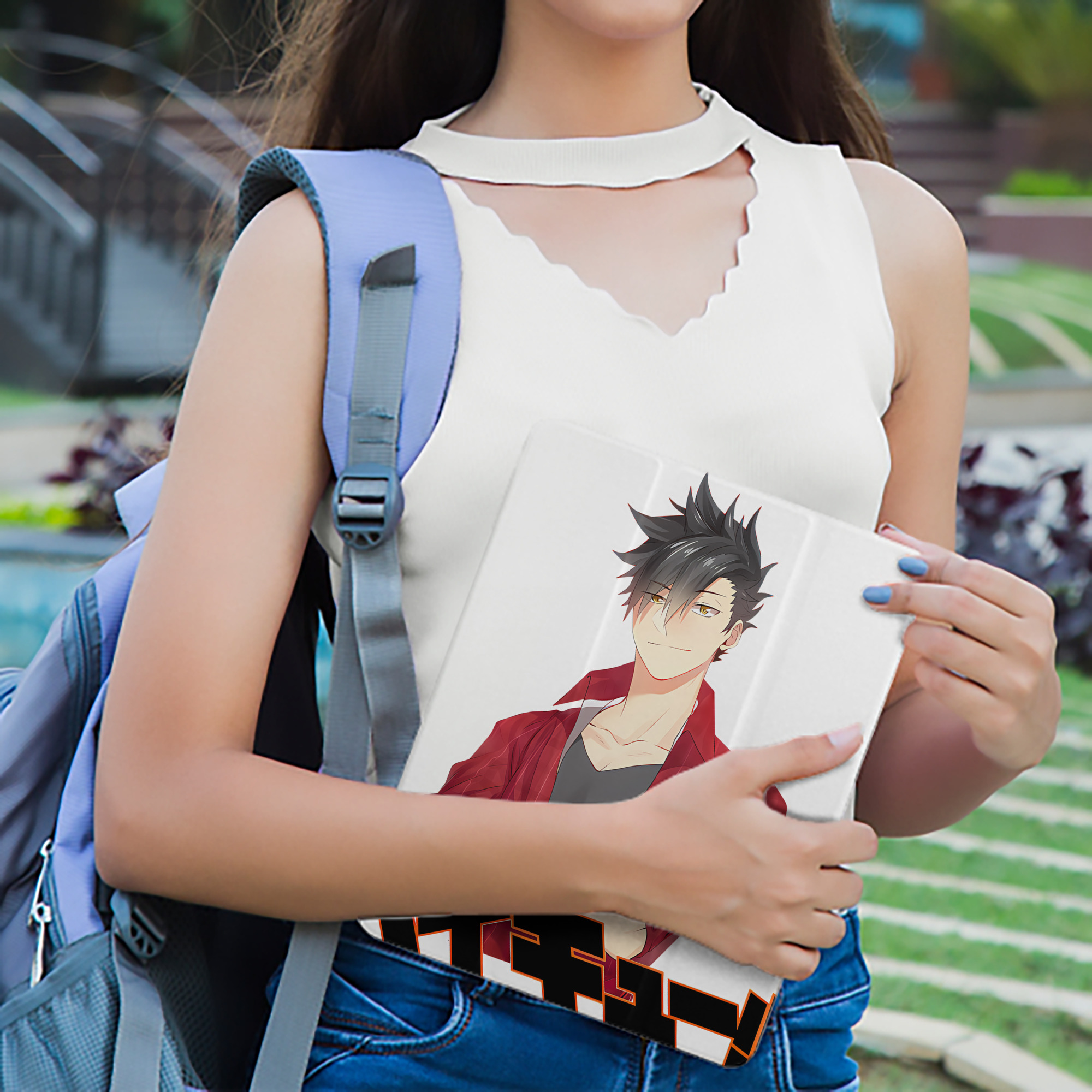 ハイキュー!! Haikyu!! IPad ケース ペン収納付き 三つ折りスタンド PUレザー×シリコン 対応機種9.5/10.5/10.9インチ