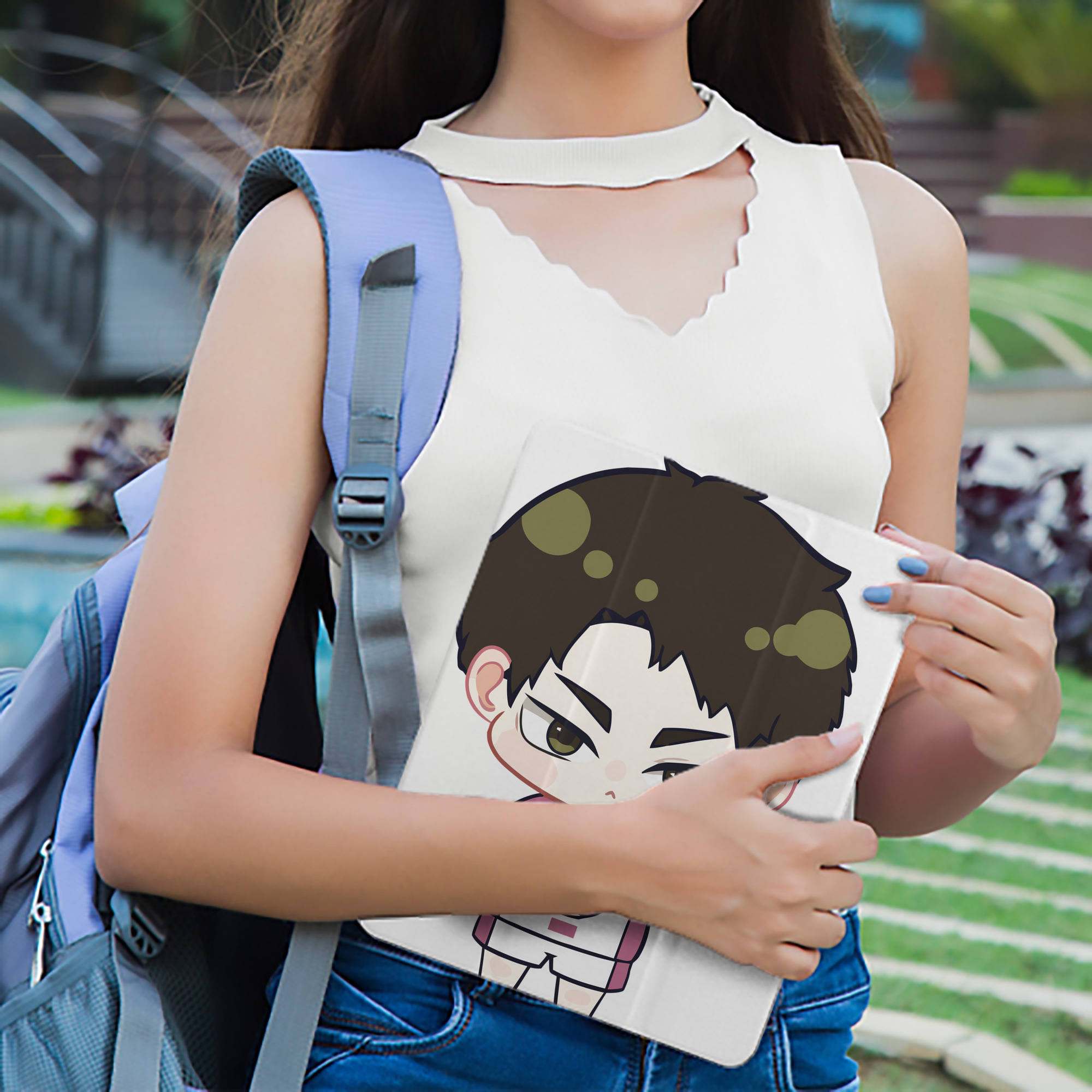 ハイキュー!! Haikyu!! IPad ケース ペン収納付き 三つ折りスタンド PUレザー×シリコン 対応機種9.5/10.5/10.9インチ