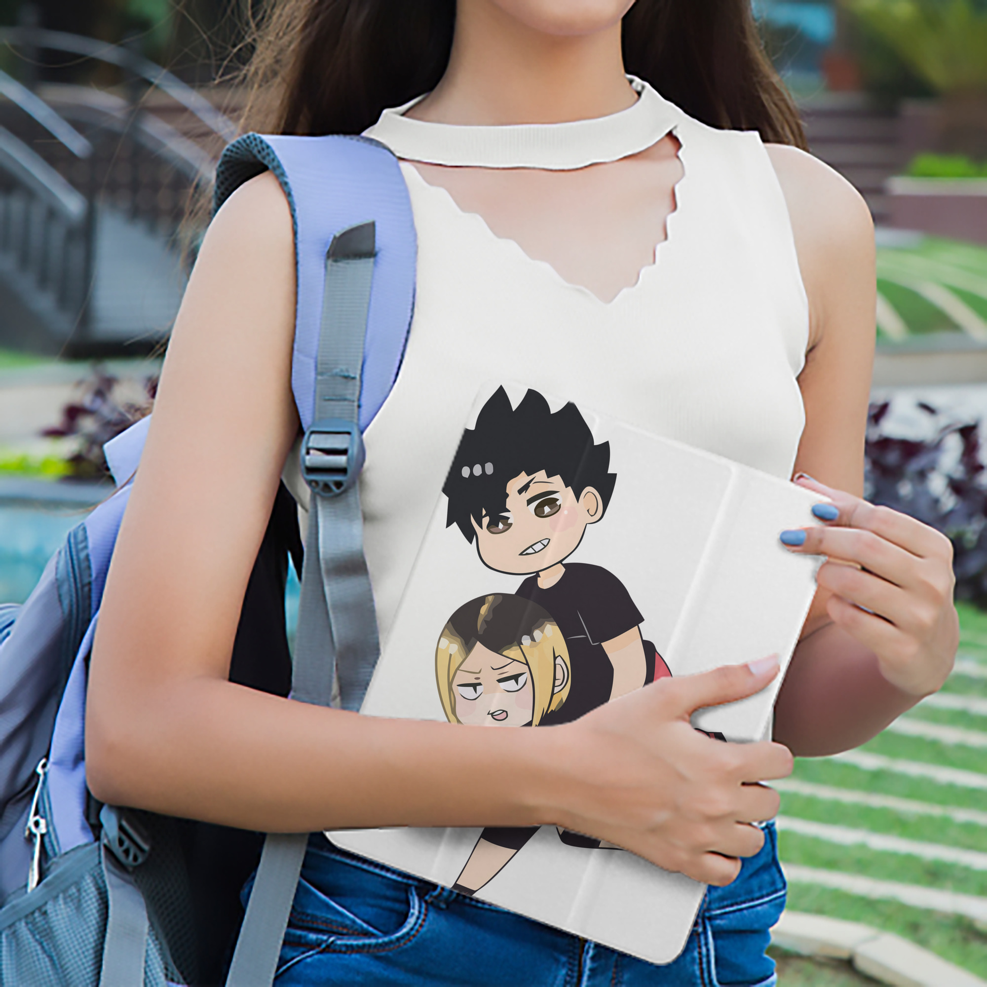 ハイキュー!! Haikyu!! IPad ケース ペン収納付き 三つ折りスタンド PUレザー×シリコン 対応機種9.5/10.5/10.9インチ
