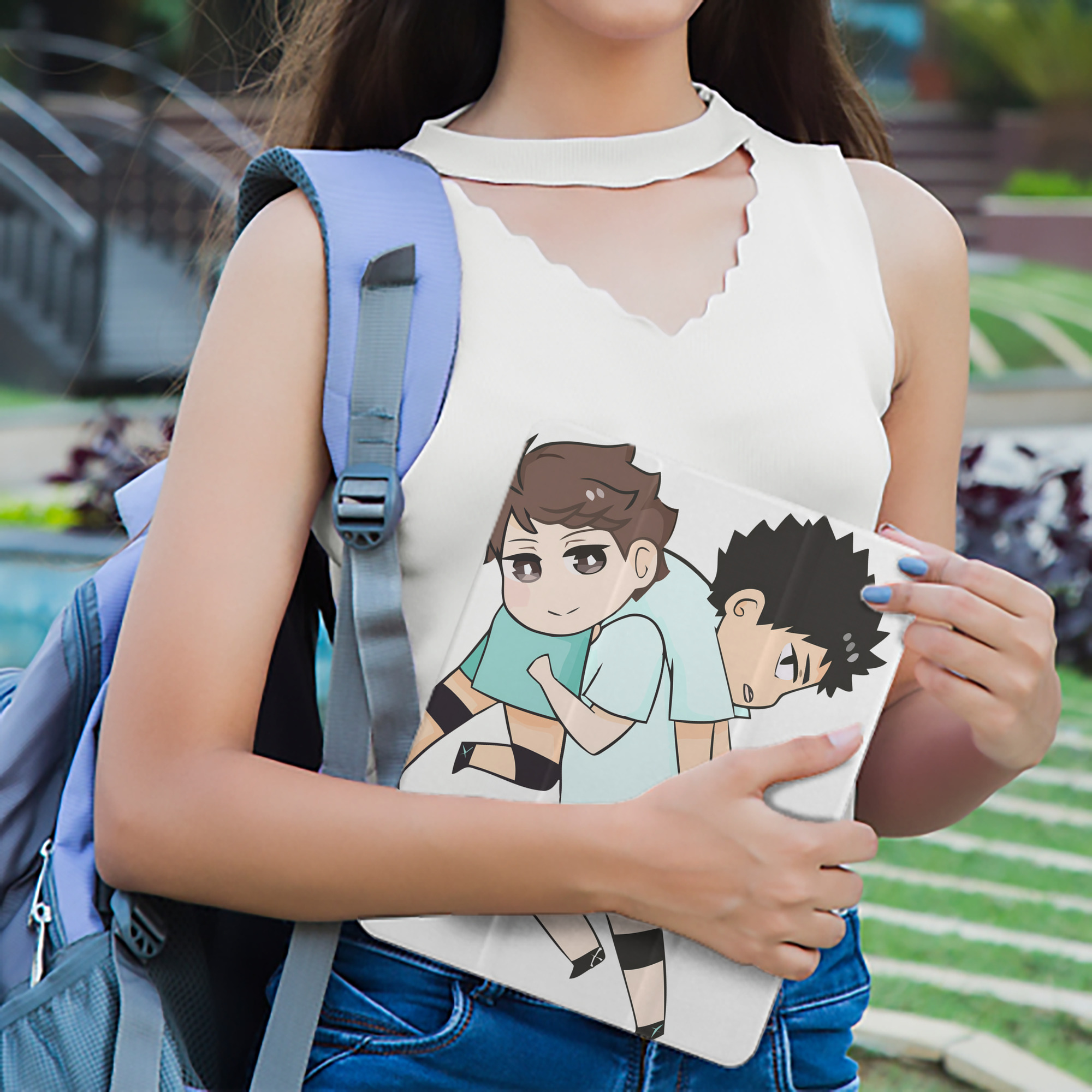 ハイキュー!! Haikyu!! IPad ケース ペン収納付き 三つ折りスタンド PUレザー×シリコン 対応機種9.5/10.5/10.9インチ