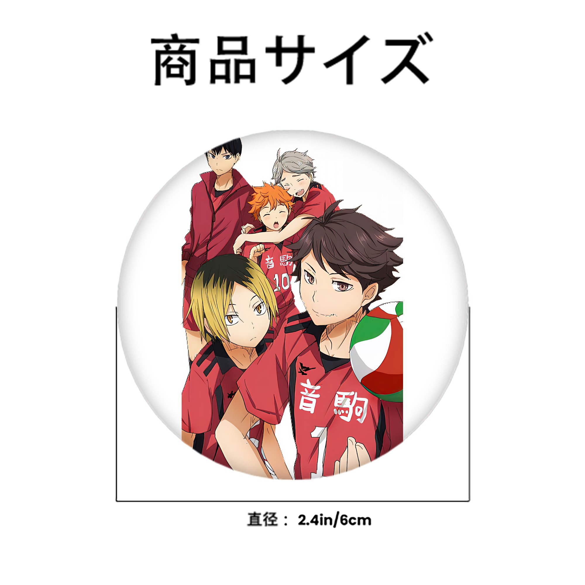ハイキュー!! Haikyu!! 6cm 缶バッジ 複数セット