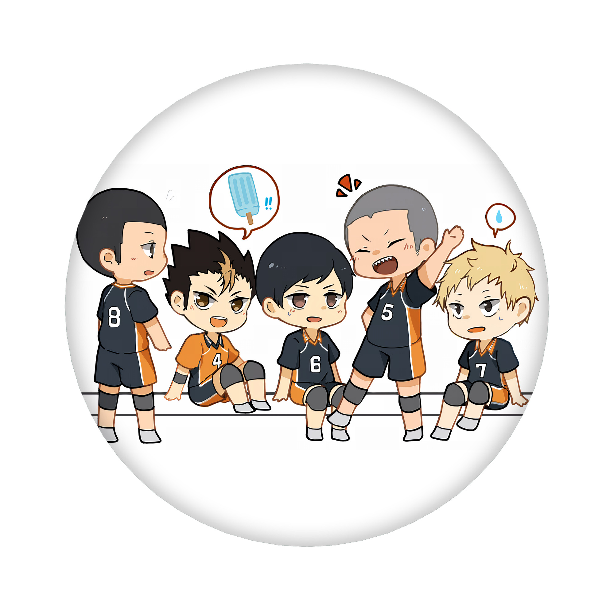 （画像用） ハイキュー!! Haikyu!! 6cm 缶バッジ 複数セット